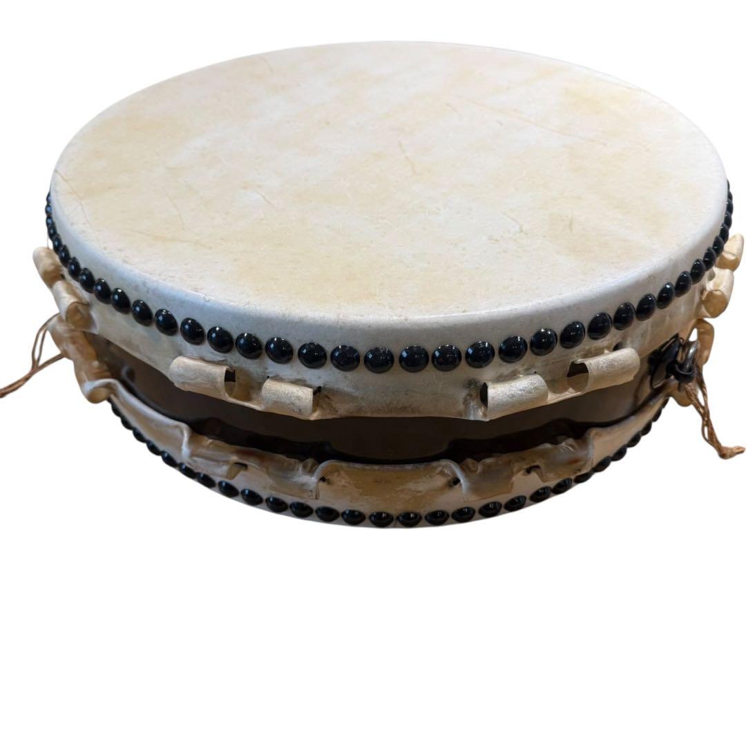 和太鼓 平太鼓 和楽器 民謡 お祭り 1尺4寸 42センチ　耳付