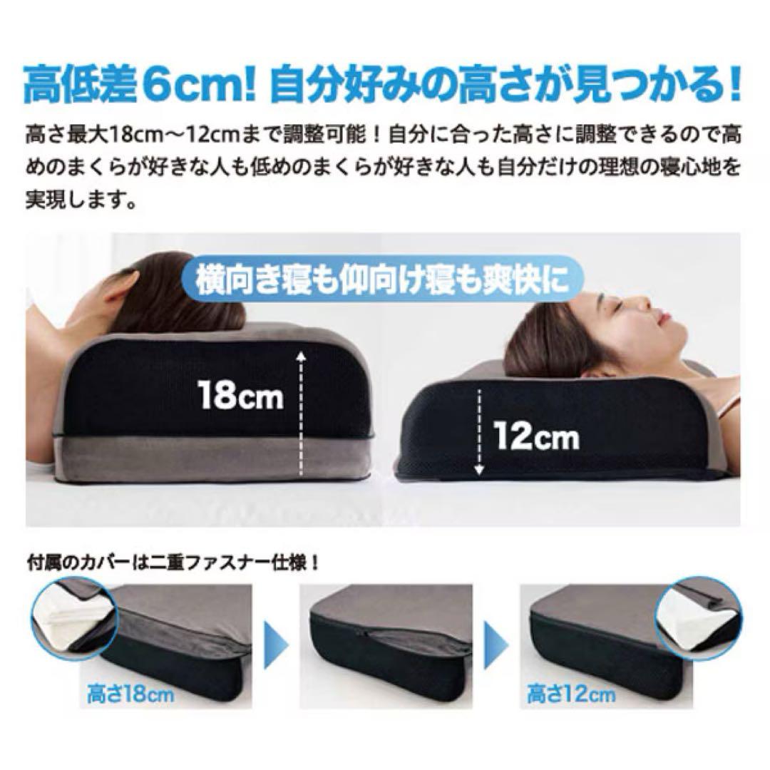 トゥルースリーパー　ドン・キホーテ　理想的な高さにしずむ枕 高さ18センチ