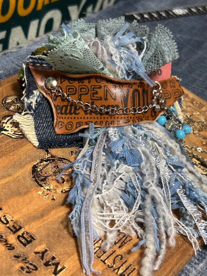 ヘアークリップ　summer Blue No.422