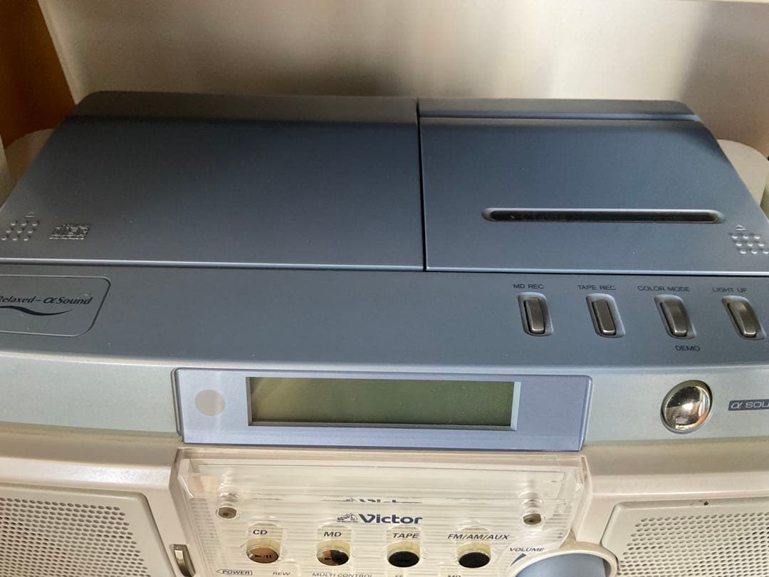 ビクター Victor ICD/MDLPラジカセ RC-Z1MD カラー　白　青