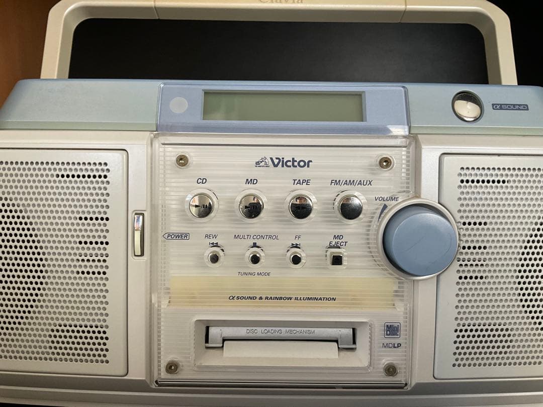 ビクター Victor ICD/MDLPラジカセ RC-Z1MD カラー　白　青