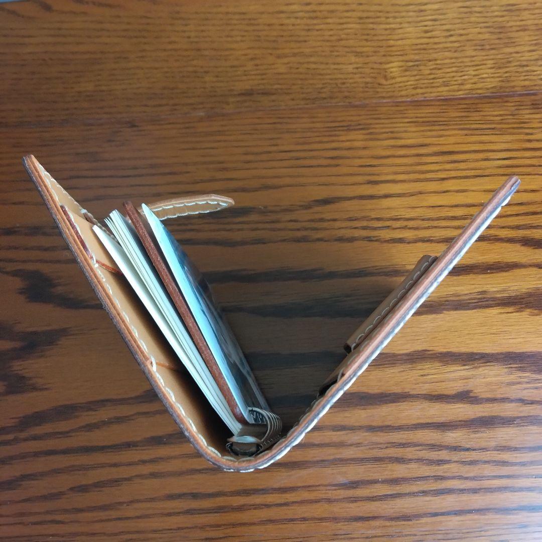 システム手帳　トカゲ革 B7ミニ6穴用　フラットタイプ