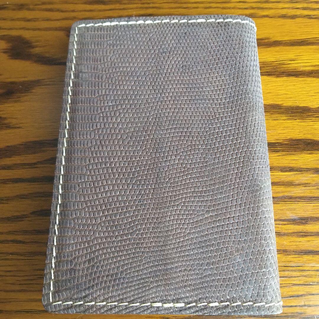 システム手帳　トカゲ革 B7ミニ6穴用　フラットタイプ