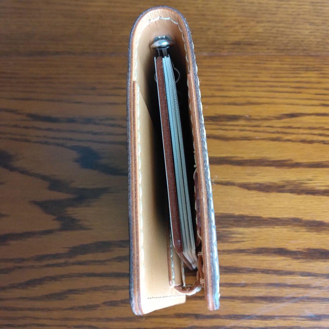 システム手帳　トカゲ革 B7ミニ6穴用　フラットタイプ