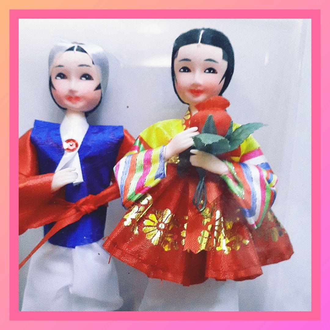 韓国人形✨韓国民族衣裳人形✨民芸品