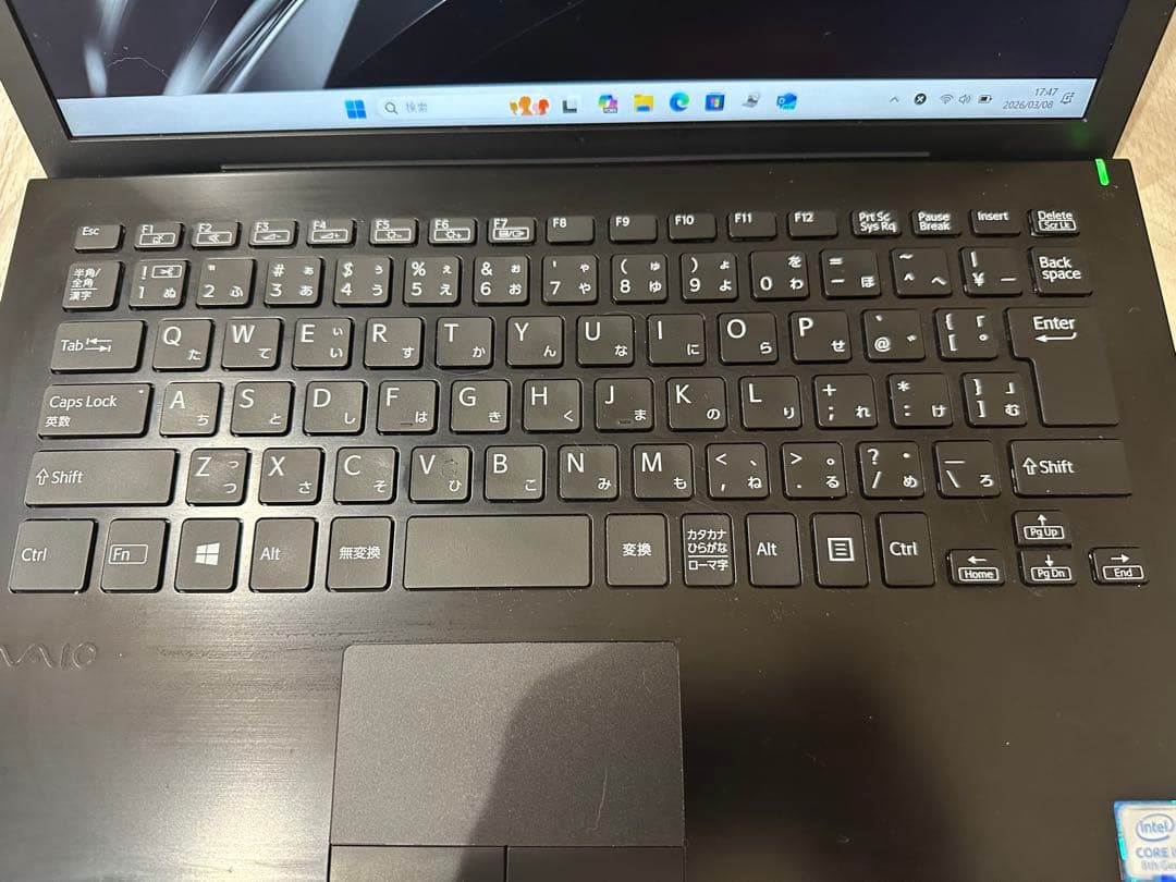 Windows11搭載　VAIO i5-8250U 13.3型