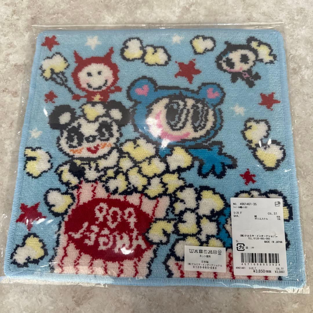 【新品未使用】ナルミヤ シェニール織 ハンカチエンジェルブルー