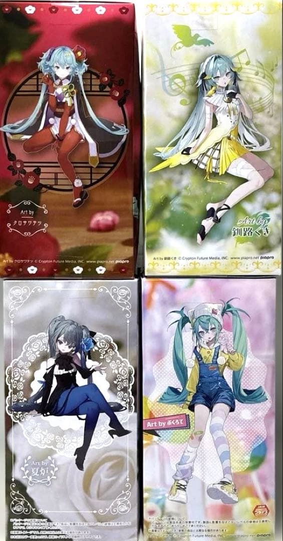 初音ミク　ぬーどるストッパーフィギュア　4点セット Flower Fairy