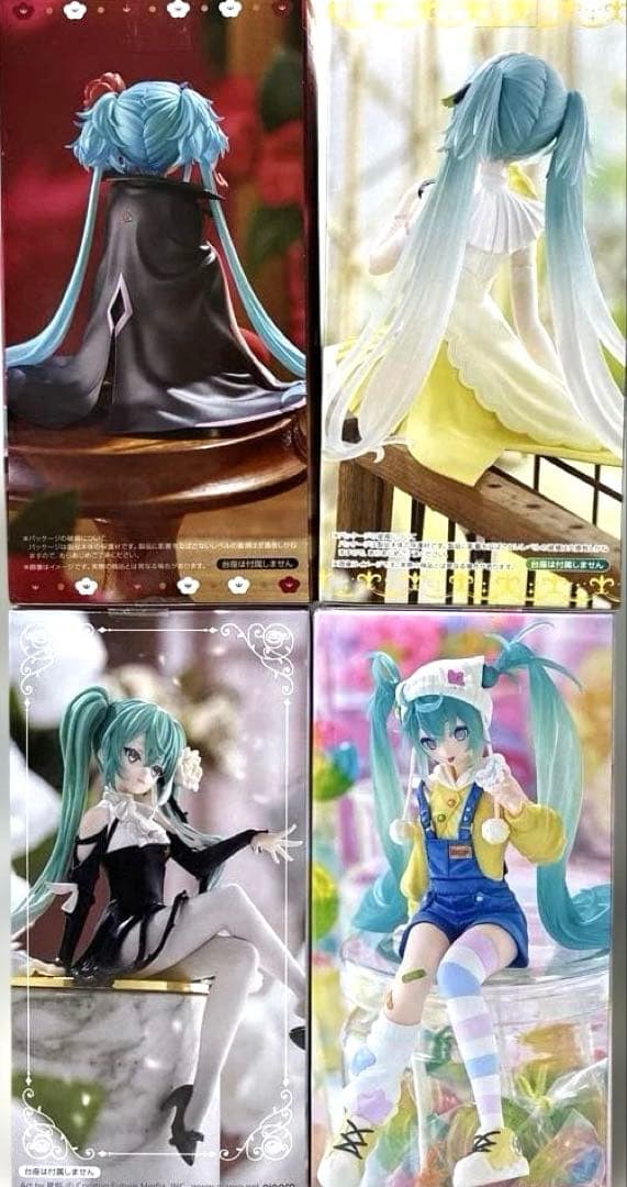 初音ミク　ぬーどるストッパーフィギュア　4点セット Flower Fairy