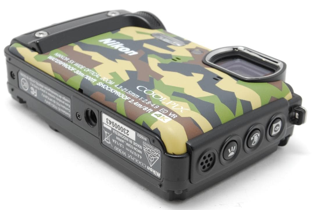Nikon COOLPIX W300 迷彩 防水4K 箱付 極美品