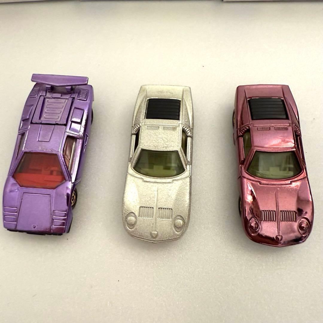 トミカ日本製 黒箱 ランボルギーニミウラSV×2 カウンタックLP500S