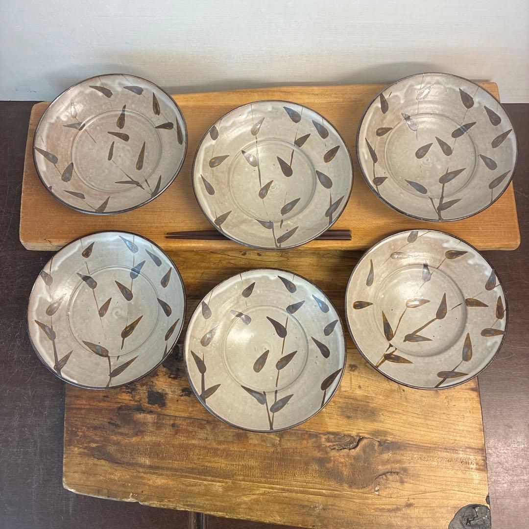新品　陶器　陶芸作家　浅鉢6個　661