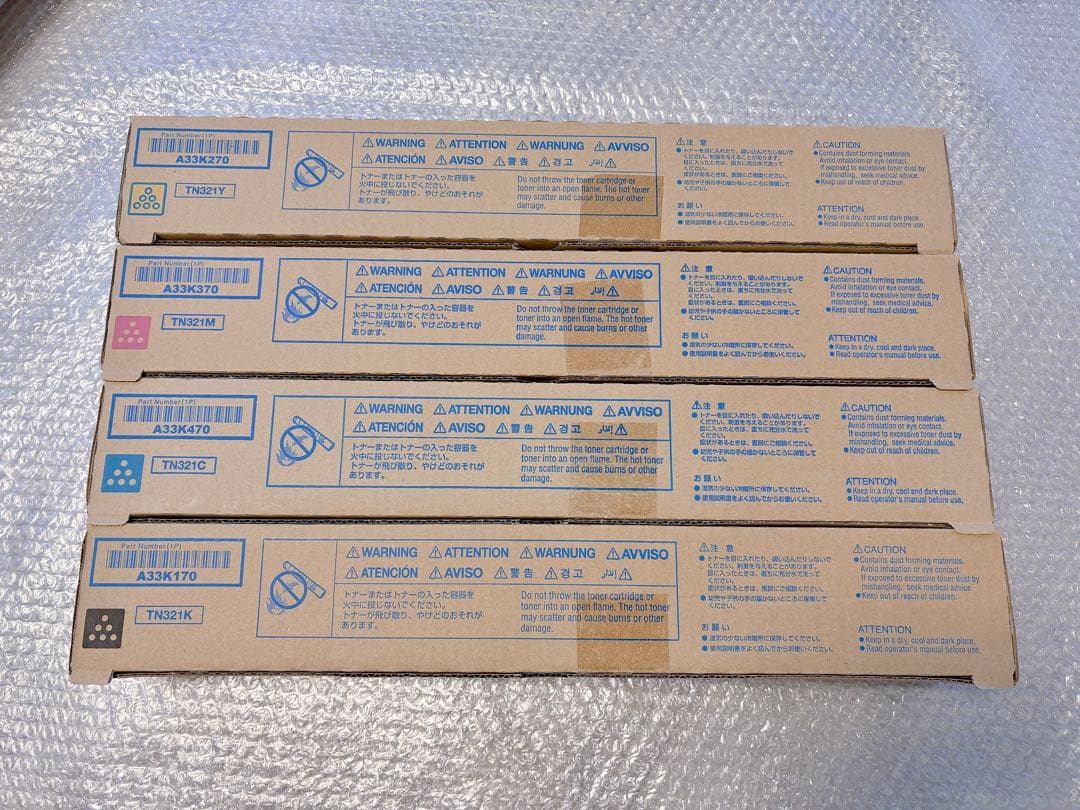 コニカミノルタ bizhub用　純正トナーカートリッジ　TN321 4色セット
