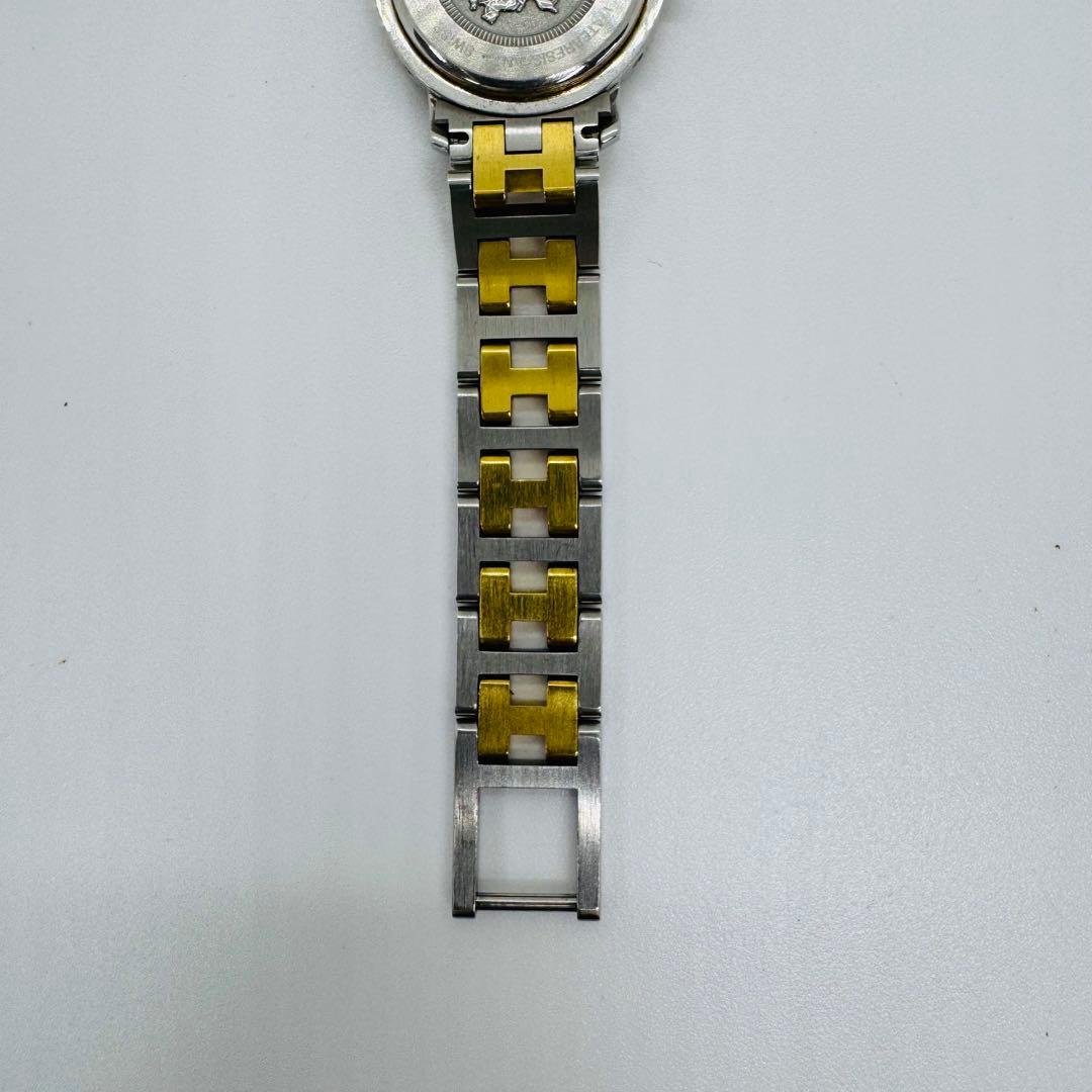 ✨HERMES✨エルメス✨コンビ✨ゴールド文字盤✨クリッパー✨腕時計✨