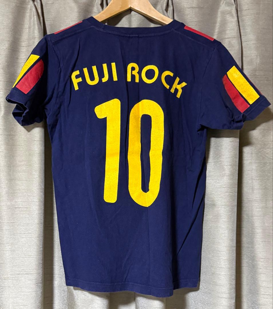 【古着/激レア】フジロック'10×スペインW杯優勝オマージュTシャツ M 紺