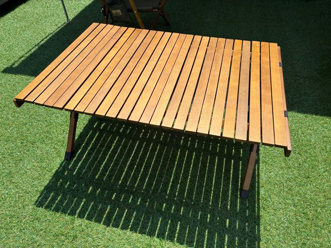 WAQ 折りたたみ木製アウトドアテーブル