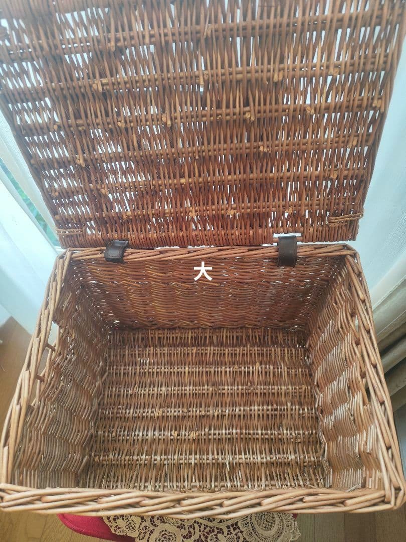 5点セット フタ付 カゴ 収納 小物入れ ラタンバスケット 藤　ラタン