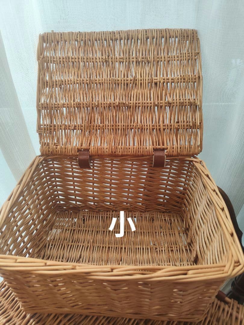 5点セット フタ付 カゴ 収納 小物入れ ラタンバスケット 藤　ラタン