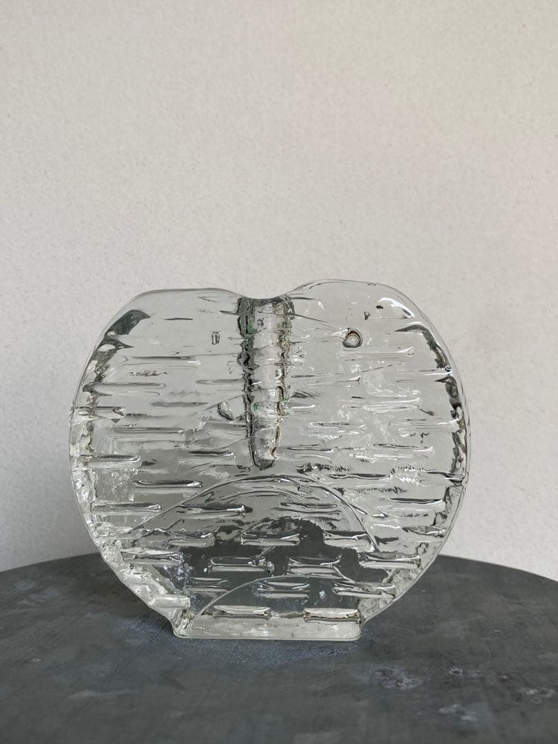 ドイツ アンティーク ビンテージ クリア ハート ♥︎ 花瓶 フラワーベース 美品