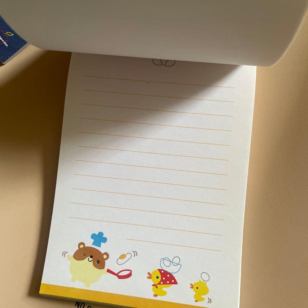 平成レトロ　ハムスター　メモ帳　ケース入りレターセット