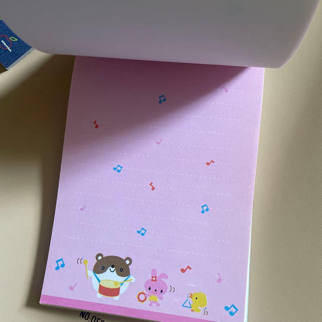 平成レトロ　ハムスター　メモ帳　ケース入りレターセット