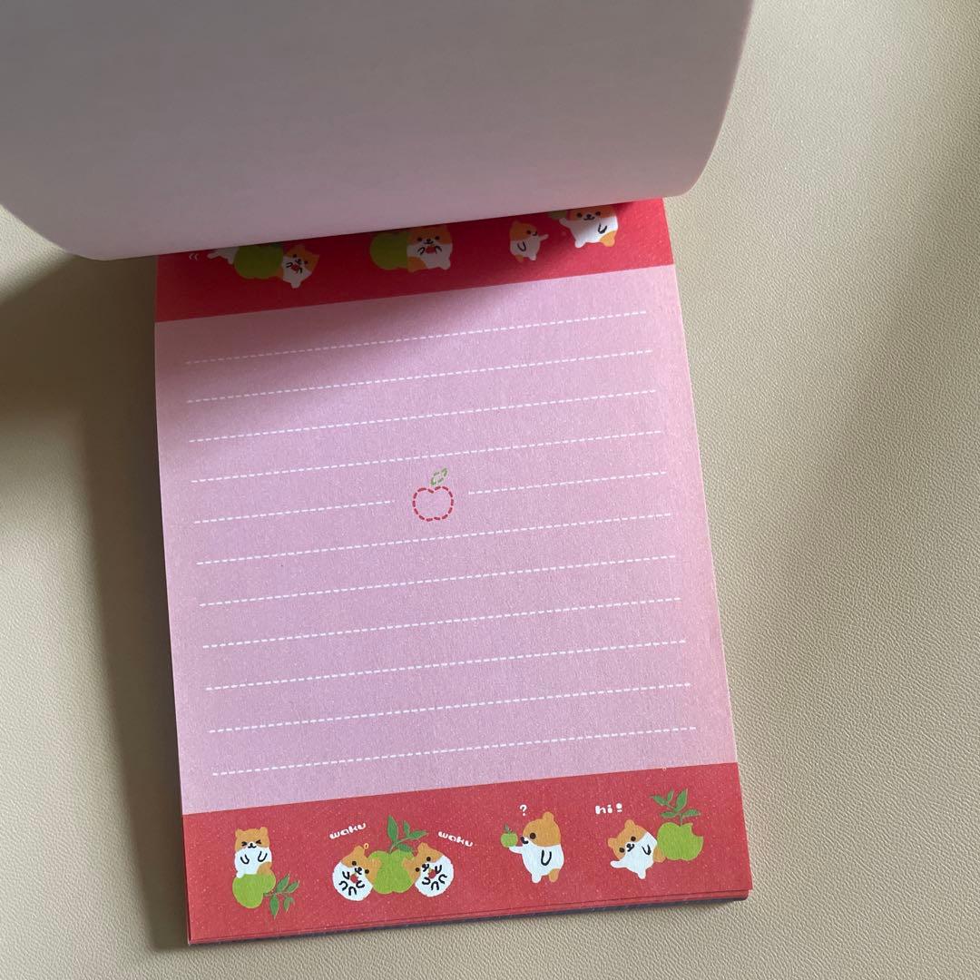 平成レトロ　ハムスター　メモ帳　ケース入りレターセット