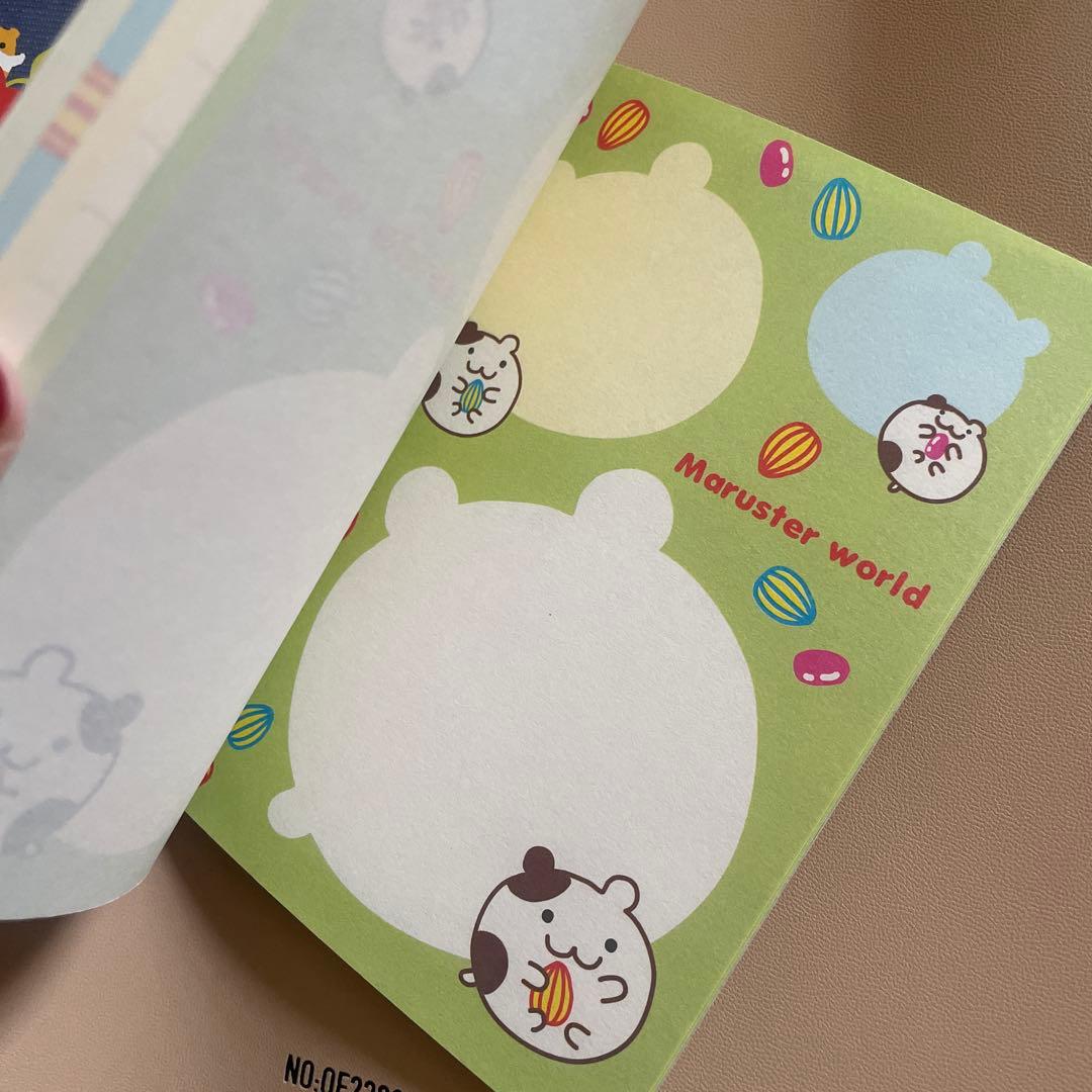 平成レトロ　ハムスター　メモ帳　ケース入りレターセット