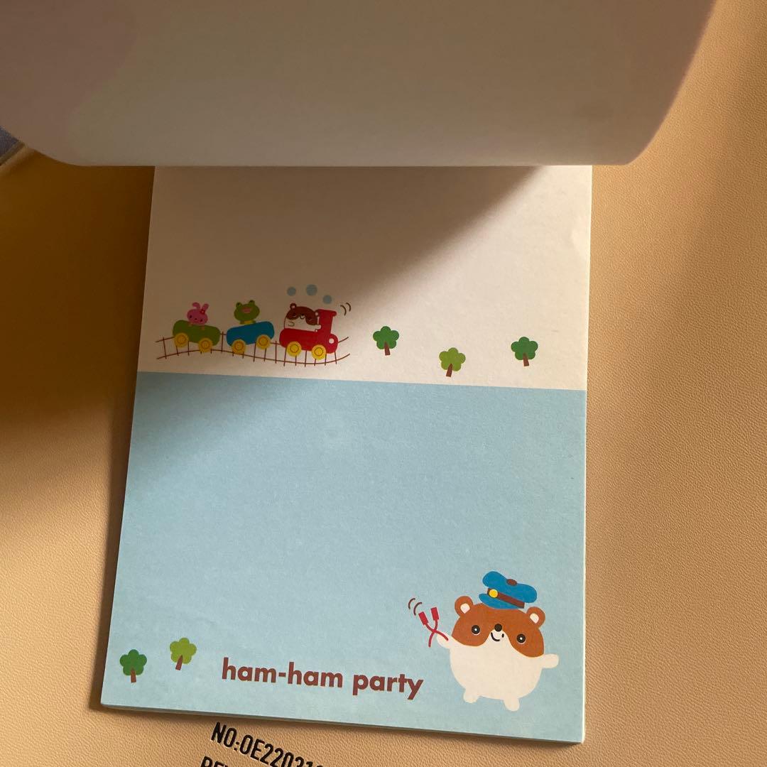 平成レトロ　ハムスター　メモ帳　ケース入りレターセット