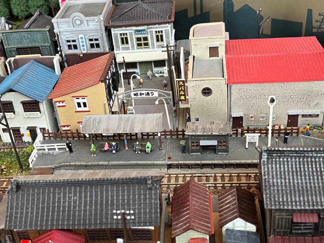 昭和の鉄道模型をつくる　ジオラマ完成品　高品質アクリルケース台　パワーパック付き