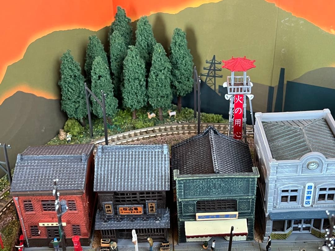 昭和の鉄道模型をつくる　ジオラマ完成品　高品質アクリルケース台　パワーパック付き