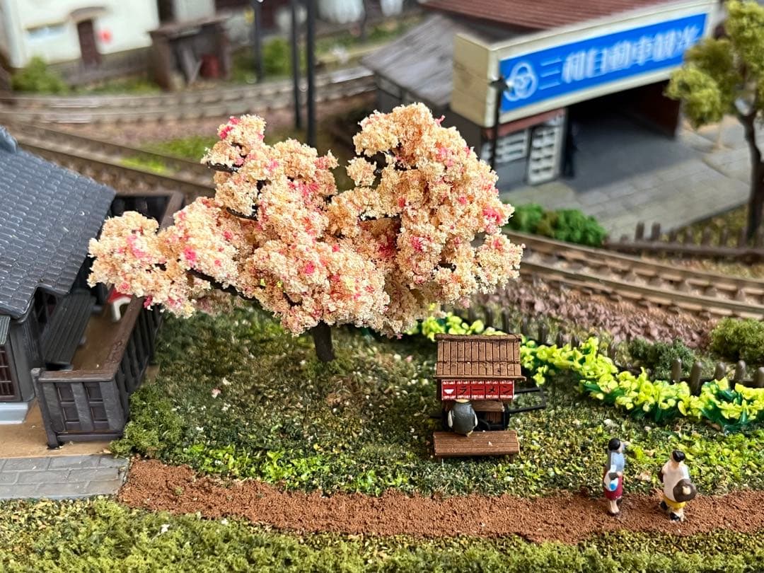 昭和の鉄道模型をつくる　ジオラマ完成品　高品質アクリルケース台　パワーパック付き