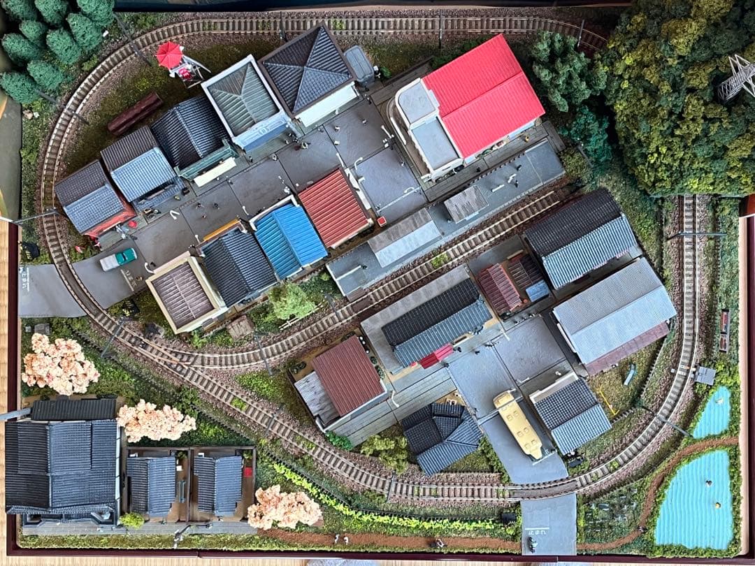 昭和の鉄道模型をつくる　ジオラマ完成品　高品質アクリルケース台　パワーパック付き