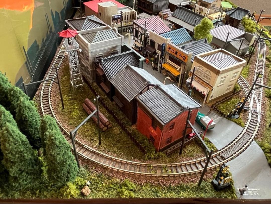 昭和の鉄道模型をつくる　ジオラマ完成品　高品質アクリルケース台　パワーパック付き