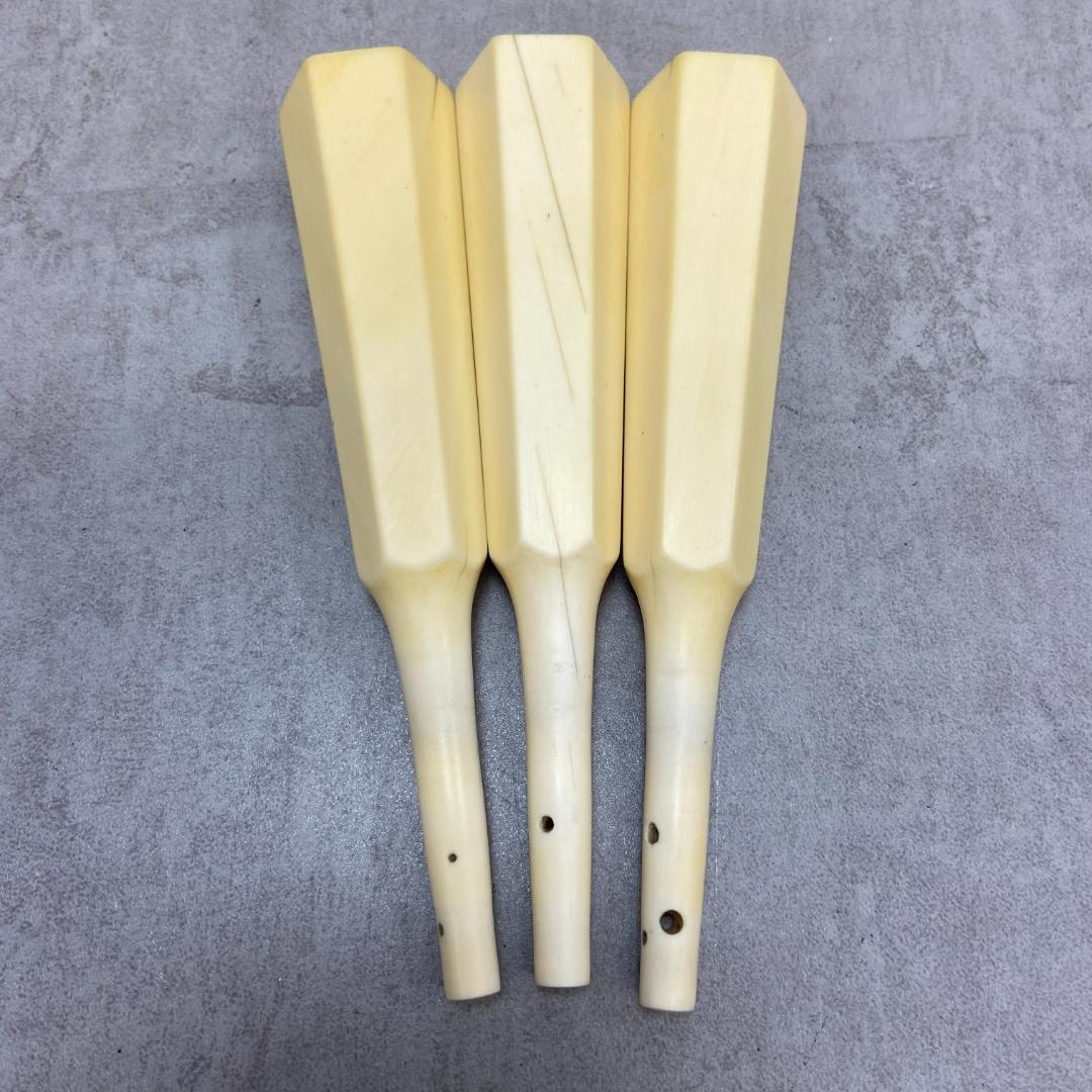 最高級品　津軽三味線用　糸巻き3本　和楽器　太棹　素六　全長約137mm