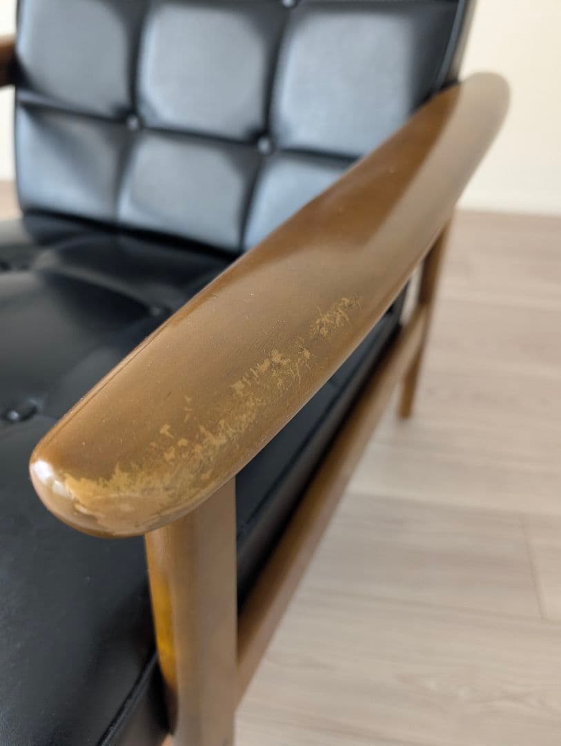 【カリモク60】Kチェア1シーター幅65cm W36140 スタンダードブラック