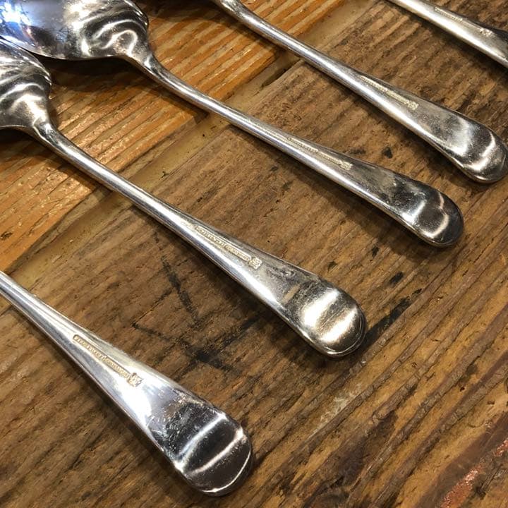 マッピン&ウェッブ　スプーン5本　プラス1本オマケ　イギリス　銀P  古道具