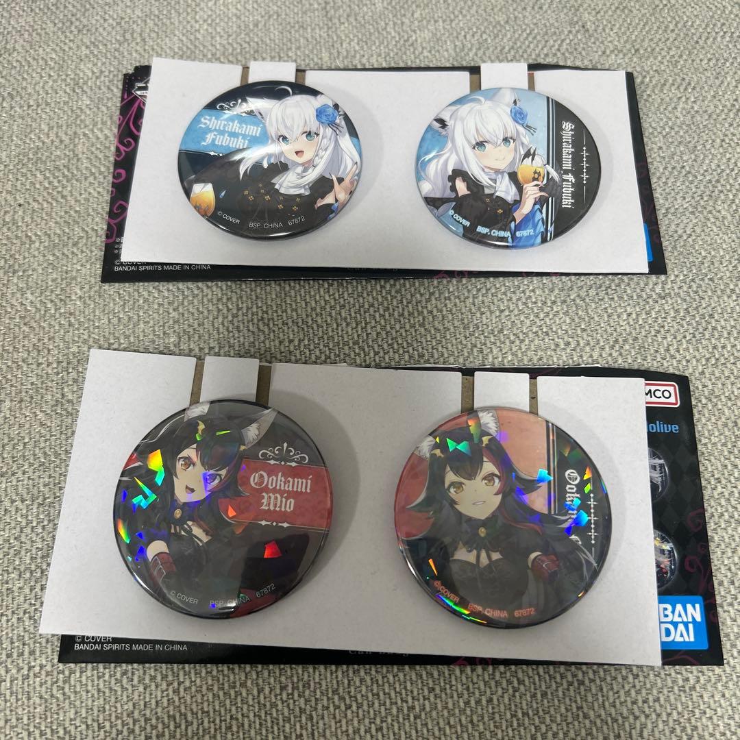 ホロライブ 一番くじ 大神ミオ　缶バッチセット2種