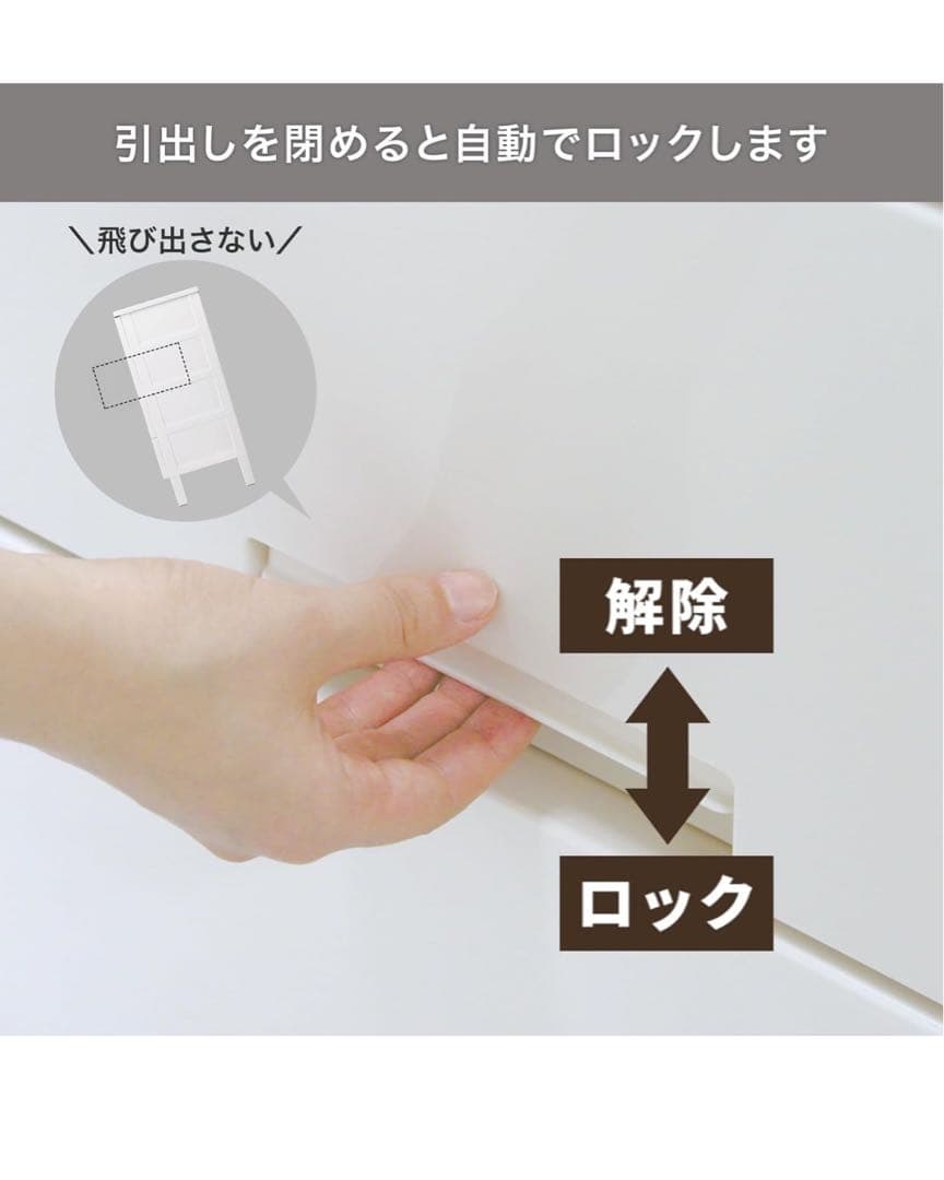 天馬（Fits）衣類収納ケース 5段 幅65cm✖️奥行き41cm✖️高さ105cm