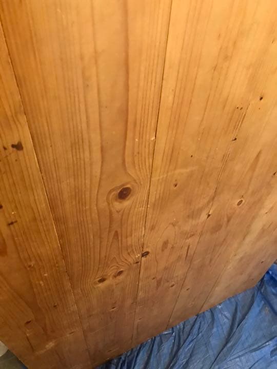 木製無垢　作業天板　反り歪み　古材現状渡し　DIY