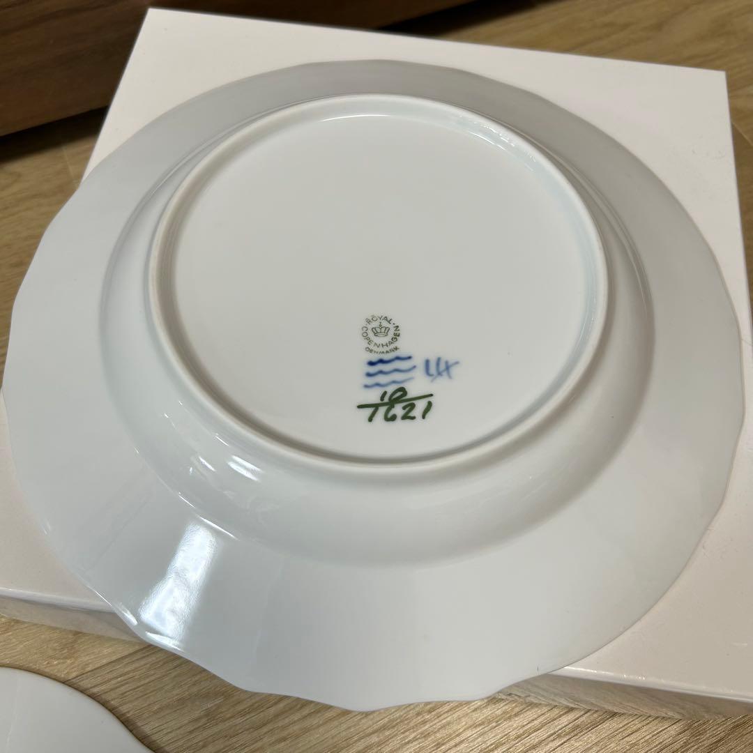 お値下げ中   25㌢ ブルーフラワーカーブ ペア