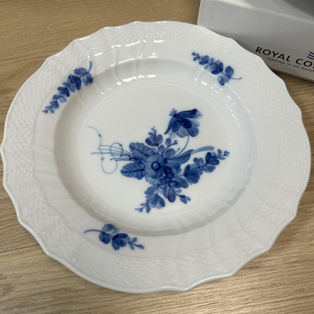 お値下げ中   25㌢ ブルーフラワーカーブ ペア