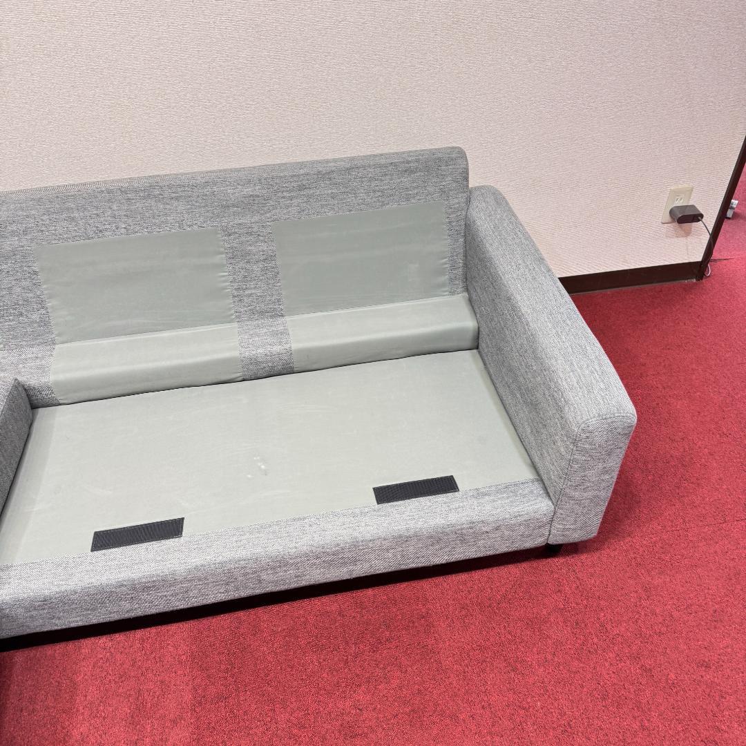 東京23区送料無料　ニトリ 3人掛けソファ カウチソファ オットマン付き