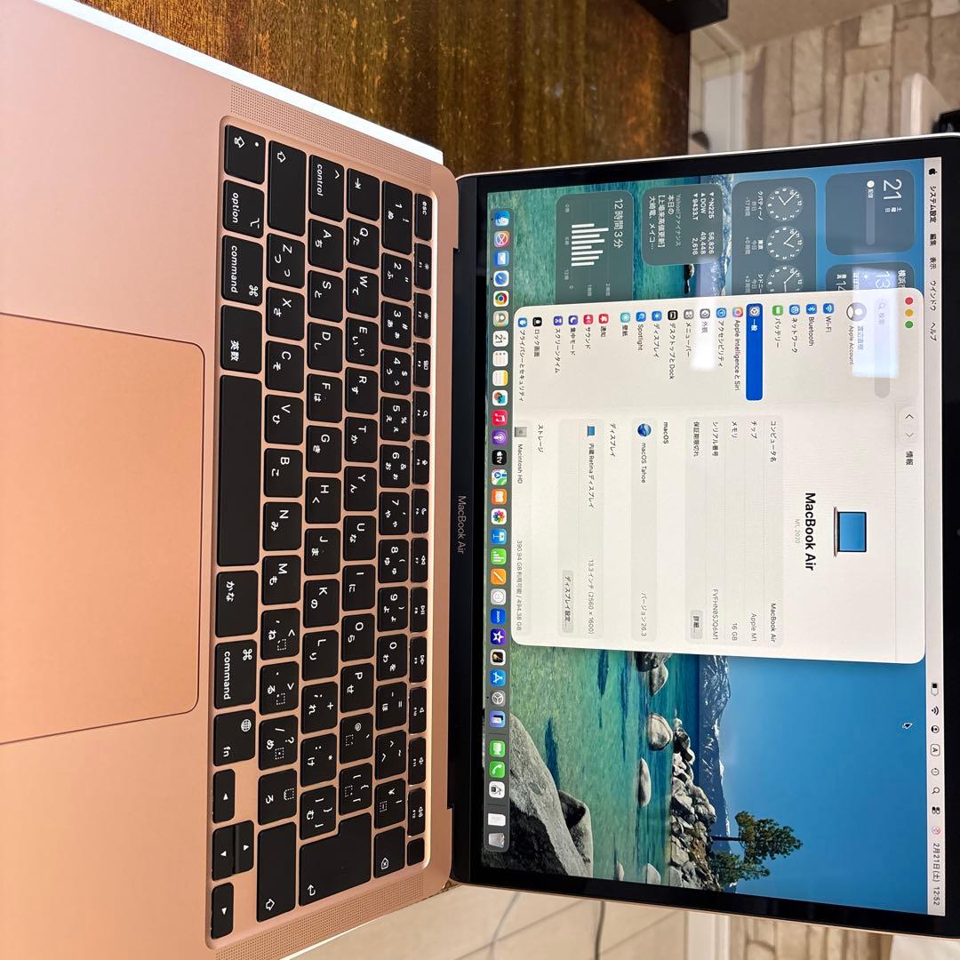 MacBook Air 13インチ2020(M1)16GB 512GB
