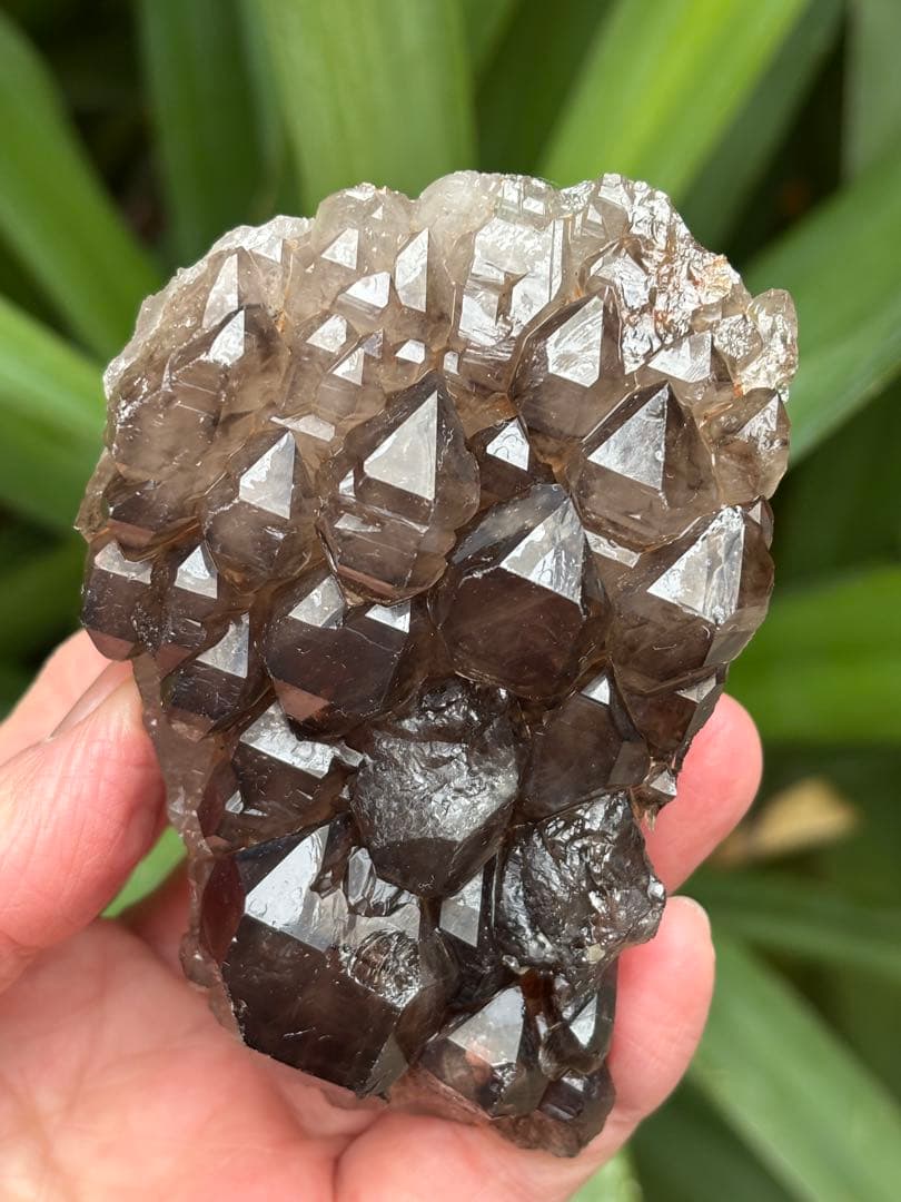 ブラジル産　ジャカレー水晶　ワニ水晶　エレスチャル　303g かっこいい　天然石