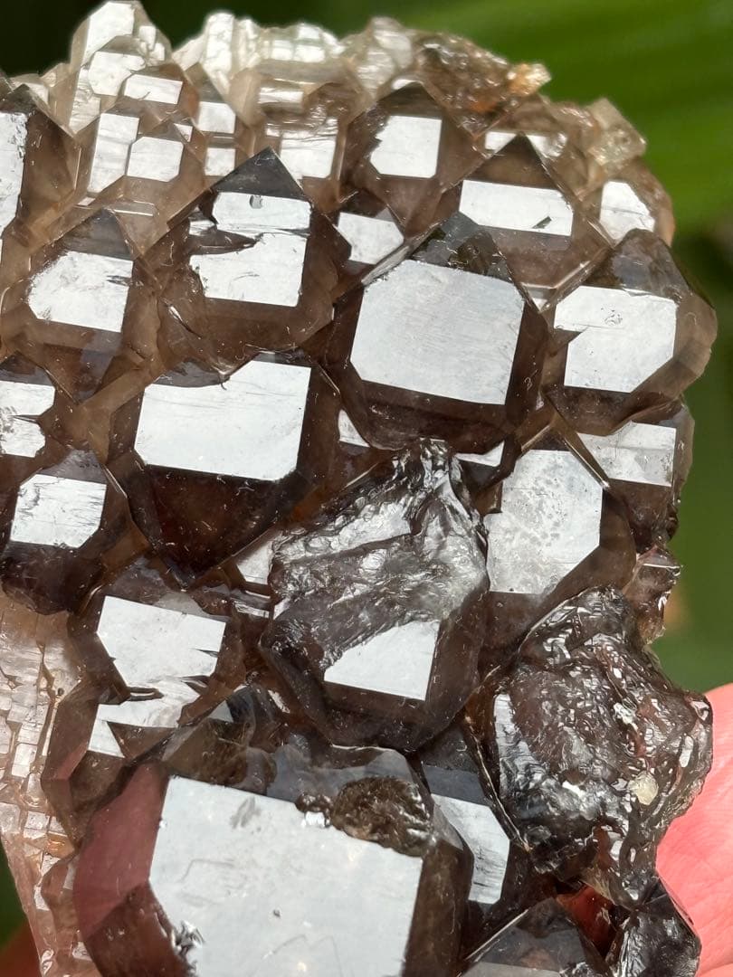 ブラジル産　ジャカレー水晶　ワニ水晶　エレスチャル　303g かっこいい　天然石