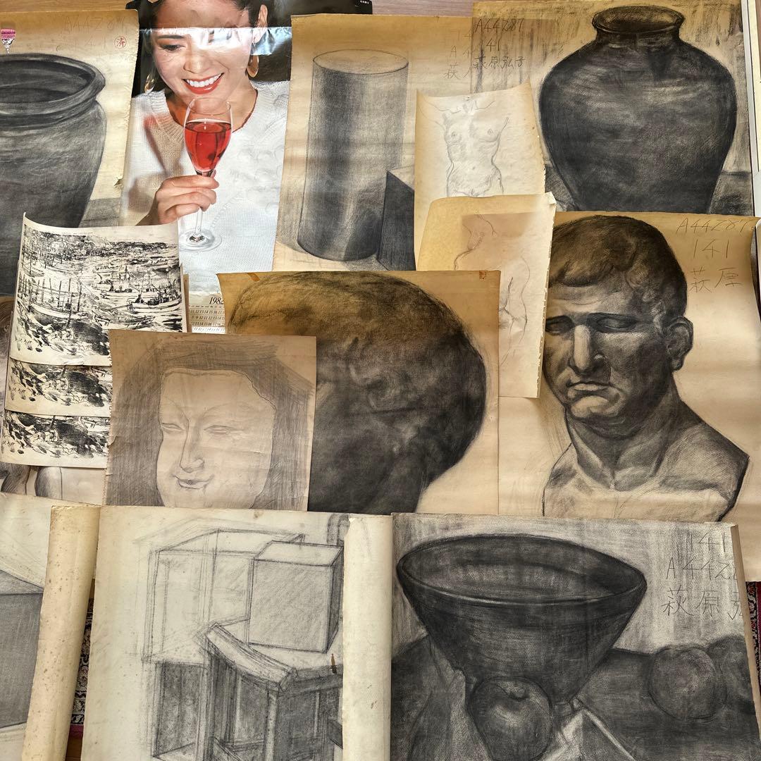 幻の女流画家、萩原弘子のデッサンとスケッチです。