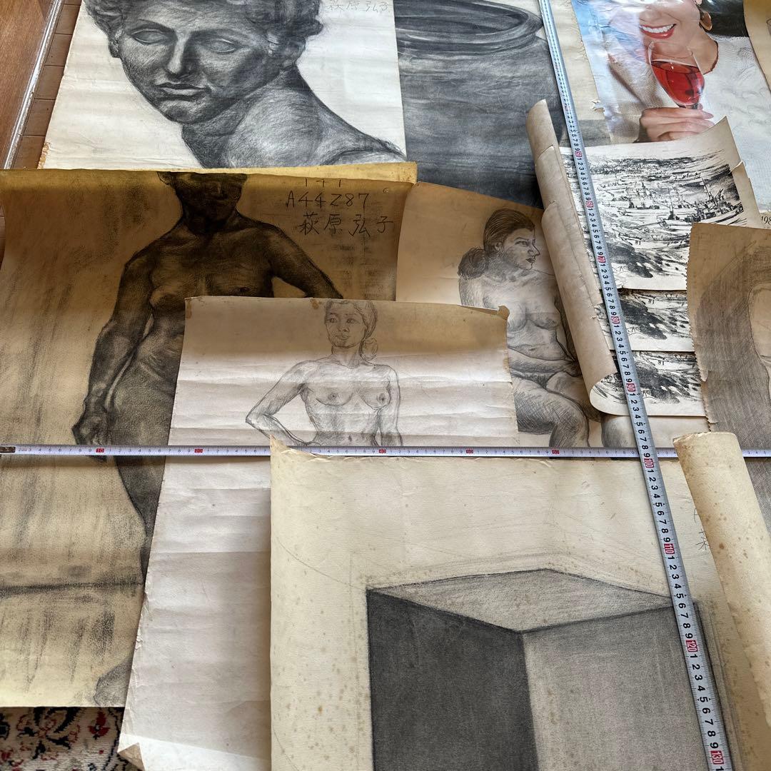 幻の女流画家、萩原弘子のデッサンとスケッチです。