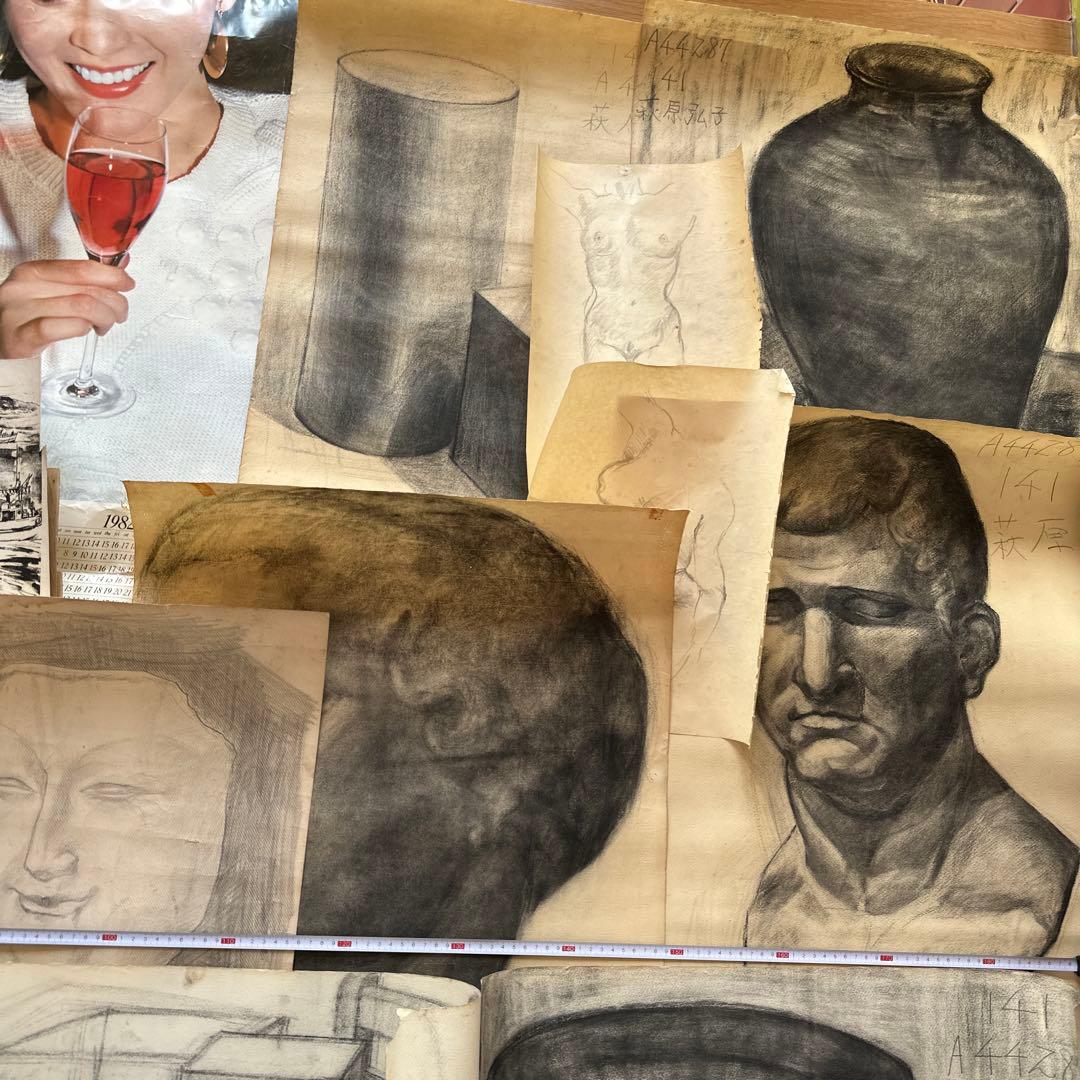 幻の女流画家、萩原弘子のデッサンとスケッチです。