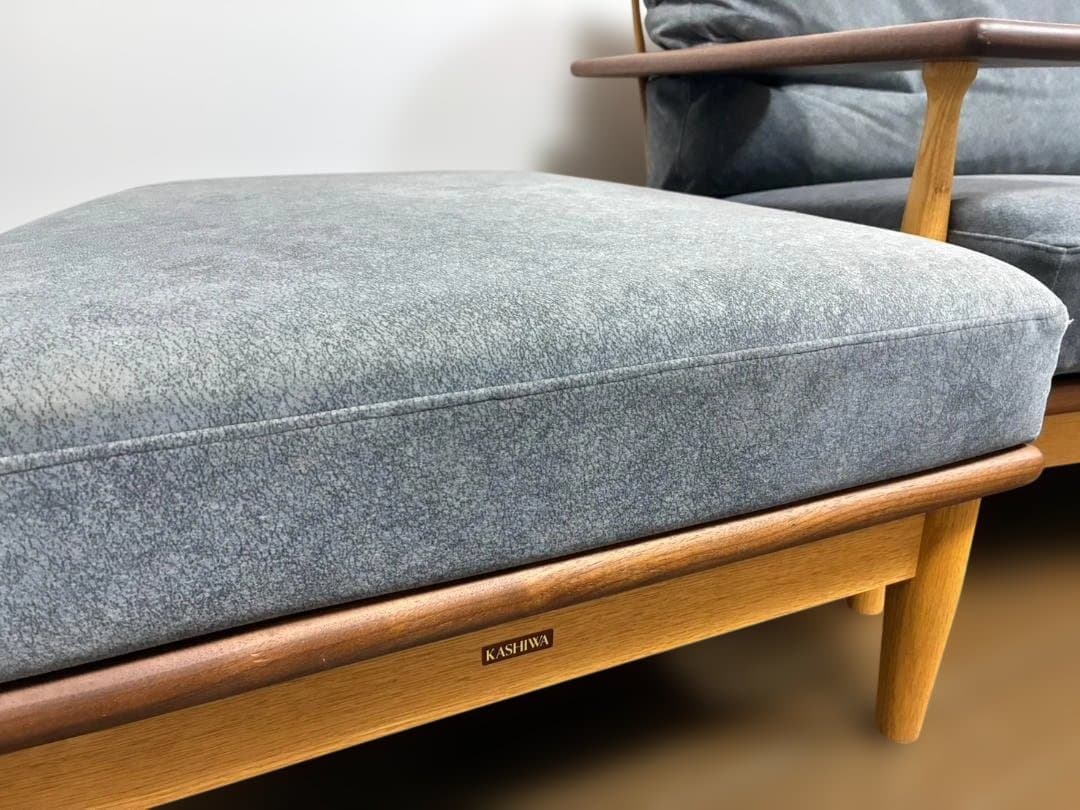 【4/10まで】柏木工 シビル オットマン★特注メンテナンス済（撥水・グレー）