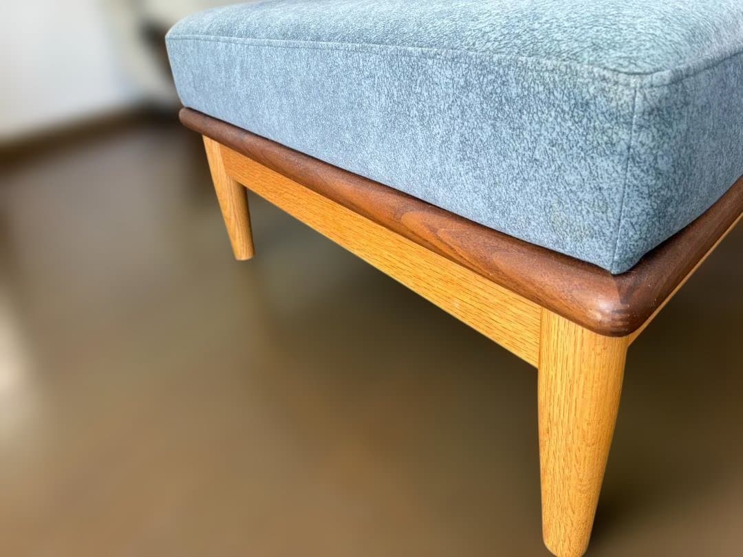 【4/10まで】柏木工 シビル オットマン★特注メンテナンス済（撥水・グレー）